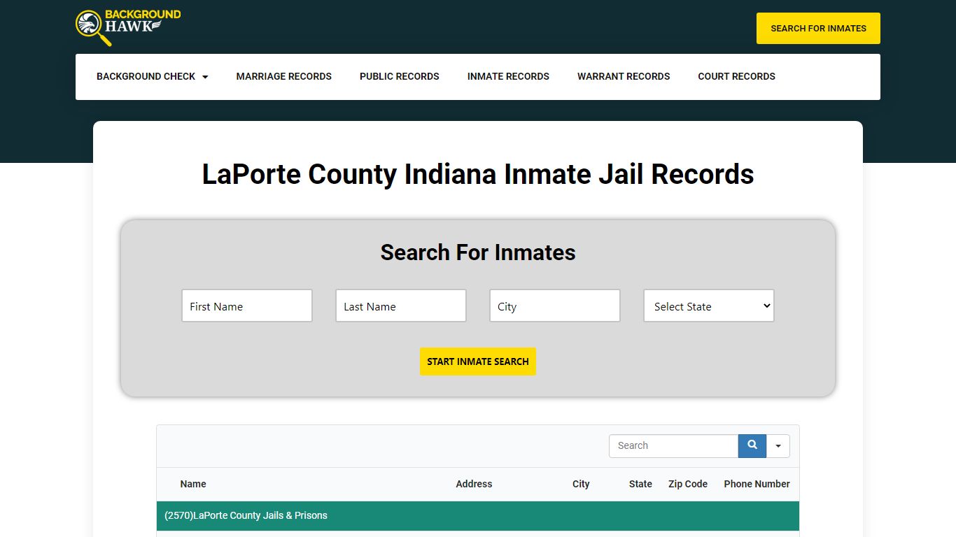 Inmate Jail Records in LaPorte County , Indiana